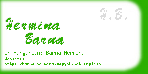 hermina barna business card